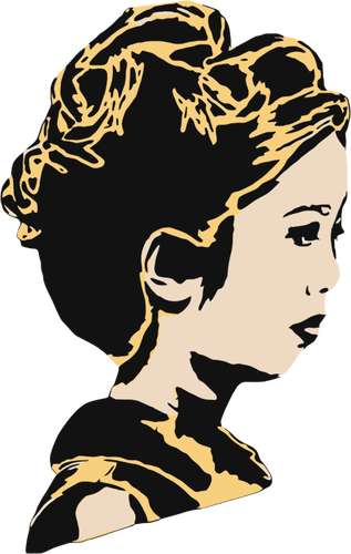 Profile Of A Woman Clipart