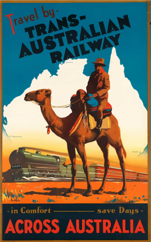 Australian Railway Ad Clipart