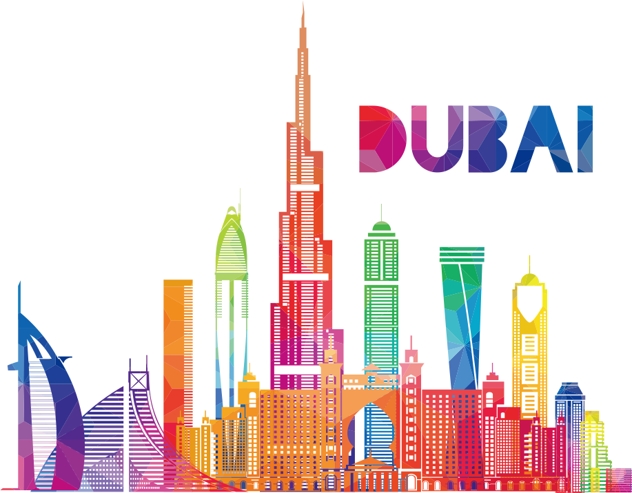 Dubai Khalifa Illustration Royalty-Free Vector Skyscraper Tower Clipart