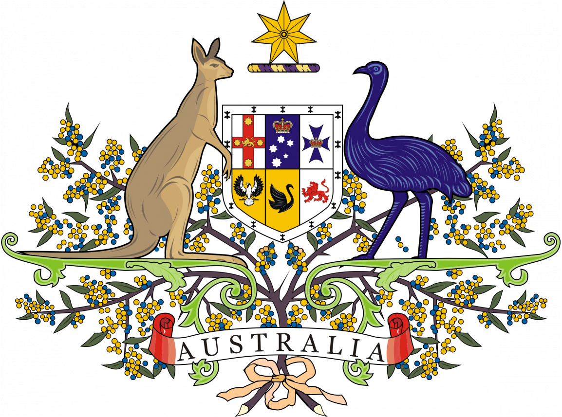 Какой символ австралии. Герб австралийского Союза. Австралия флаг и герб. Национальная эмблема Австралии.