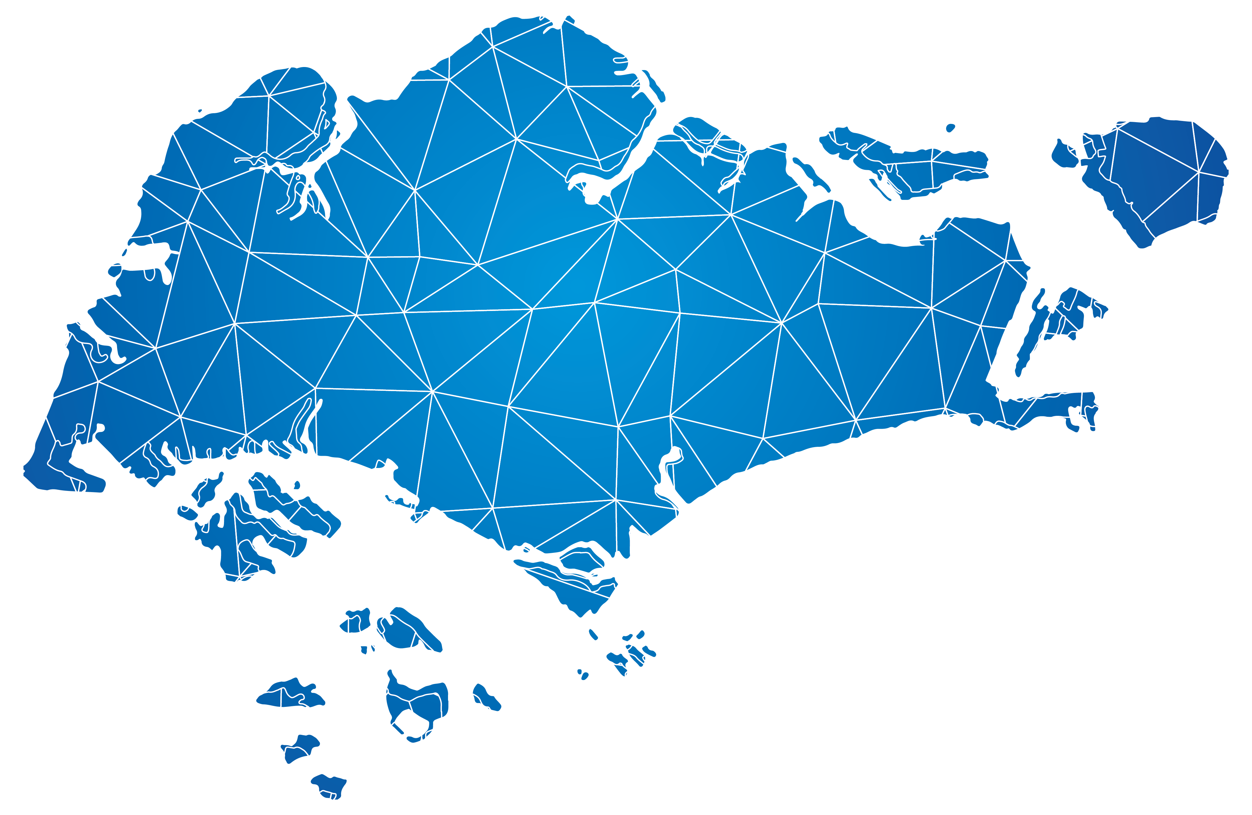 Blue Map Singapore Of Photography Royalty-Free Vector Clipart