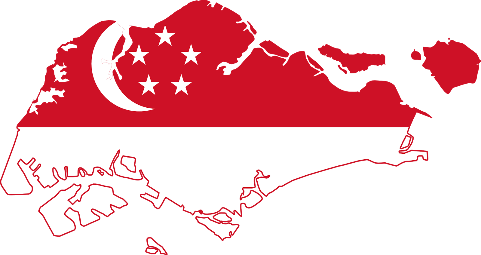 Of Flag Vector Map Singapore HD Image Free PNG Clipart
