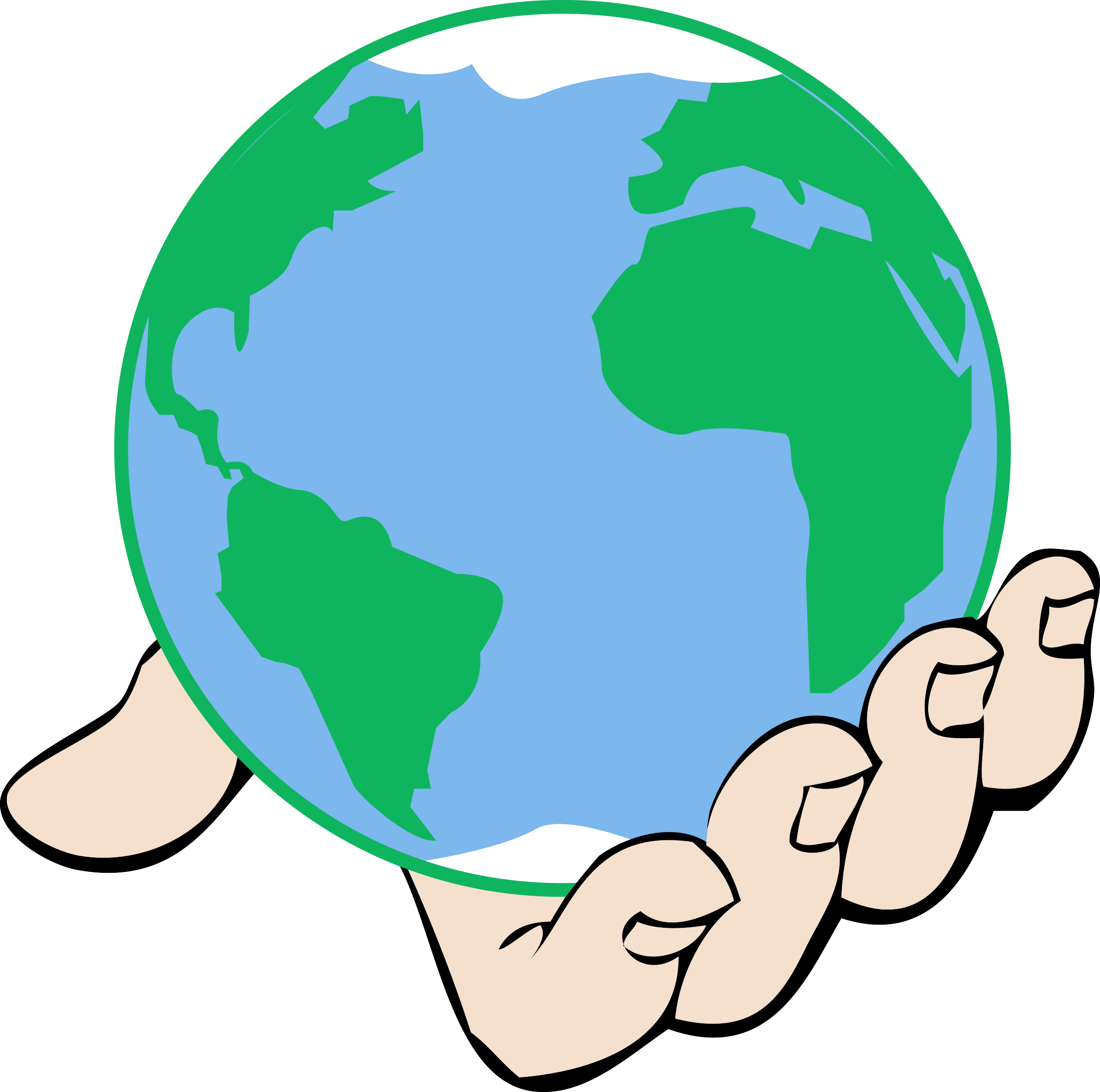 Clipart Big World In Hand Image Png Clipart