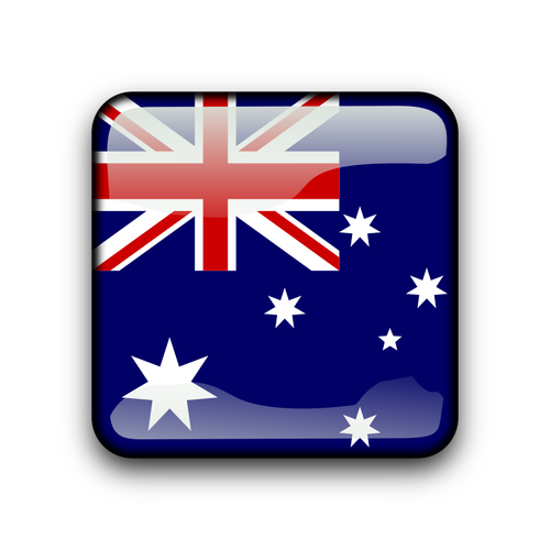 Australia Flag Button Clipart