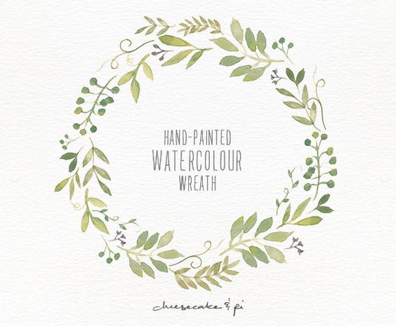 Watercolor Wreath Painted Floral Wedding Hd Image Clipart