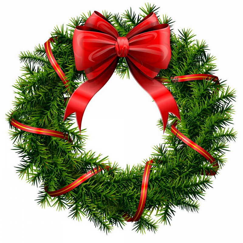 Christmas Wreath Border Kid Free Download Clipart