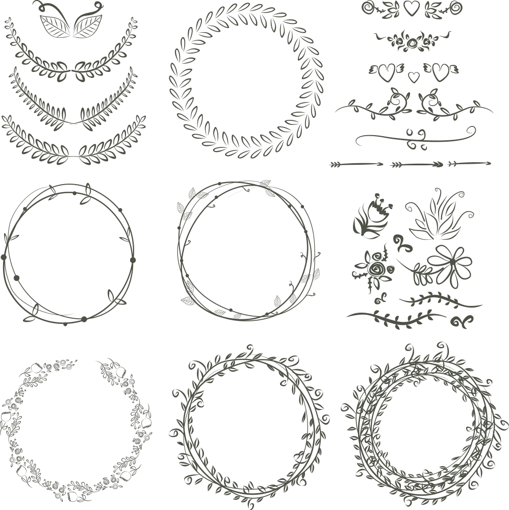 Graphics Ring Wreath Scalable Vector Invitation Laurel Clipart