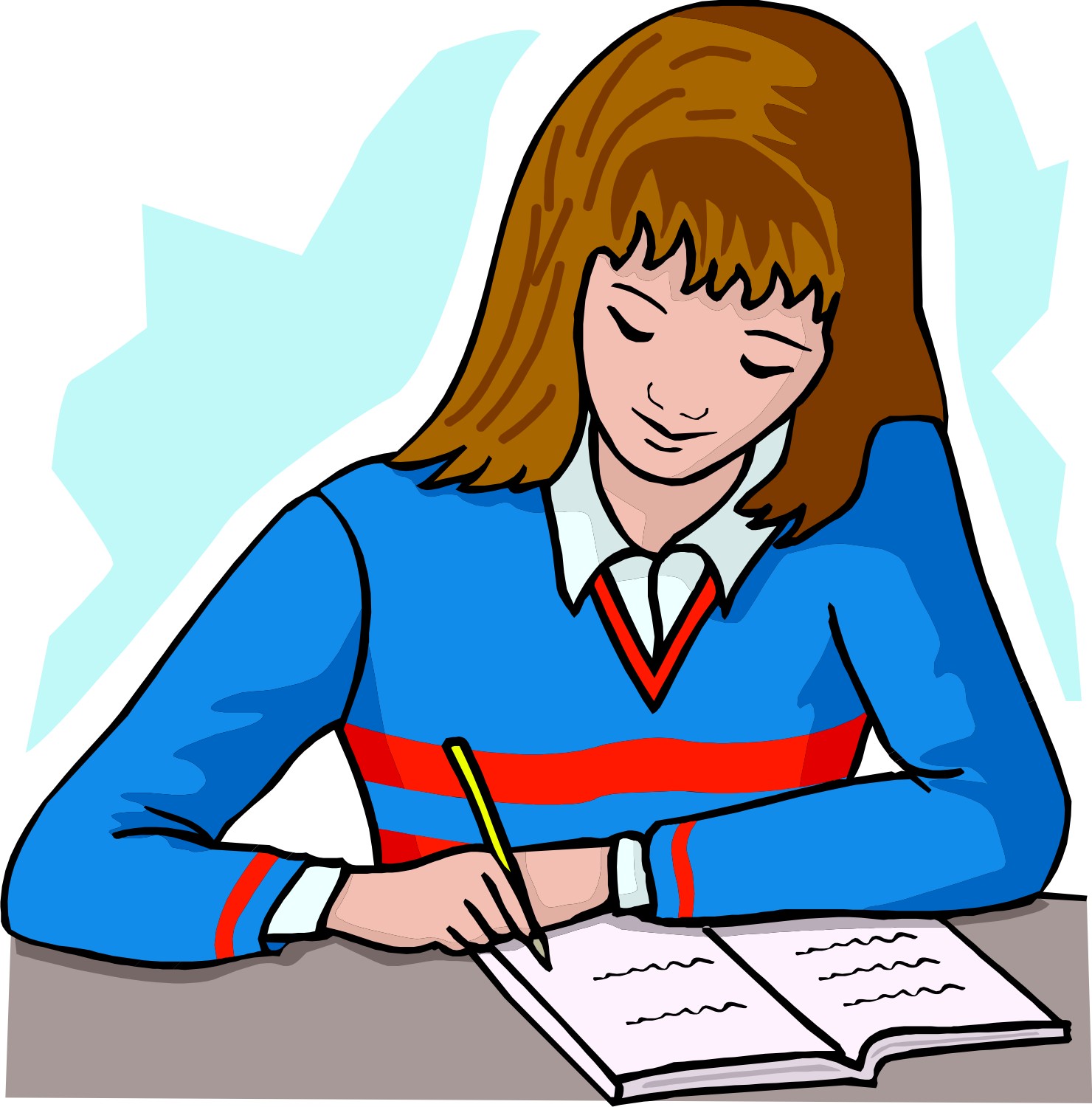Student Writing Images Hd Photo Clipart