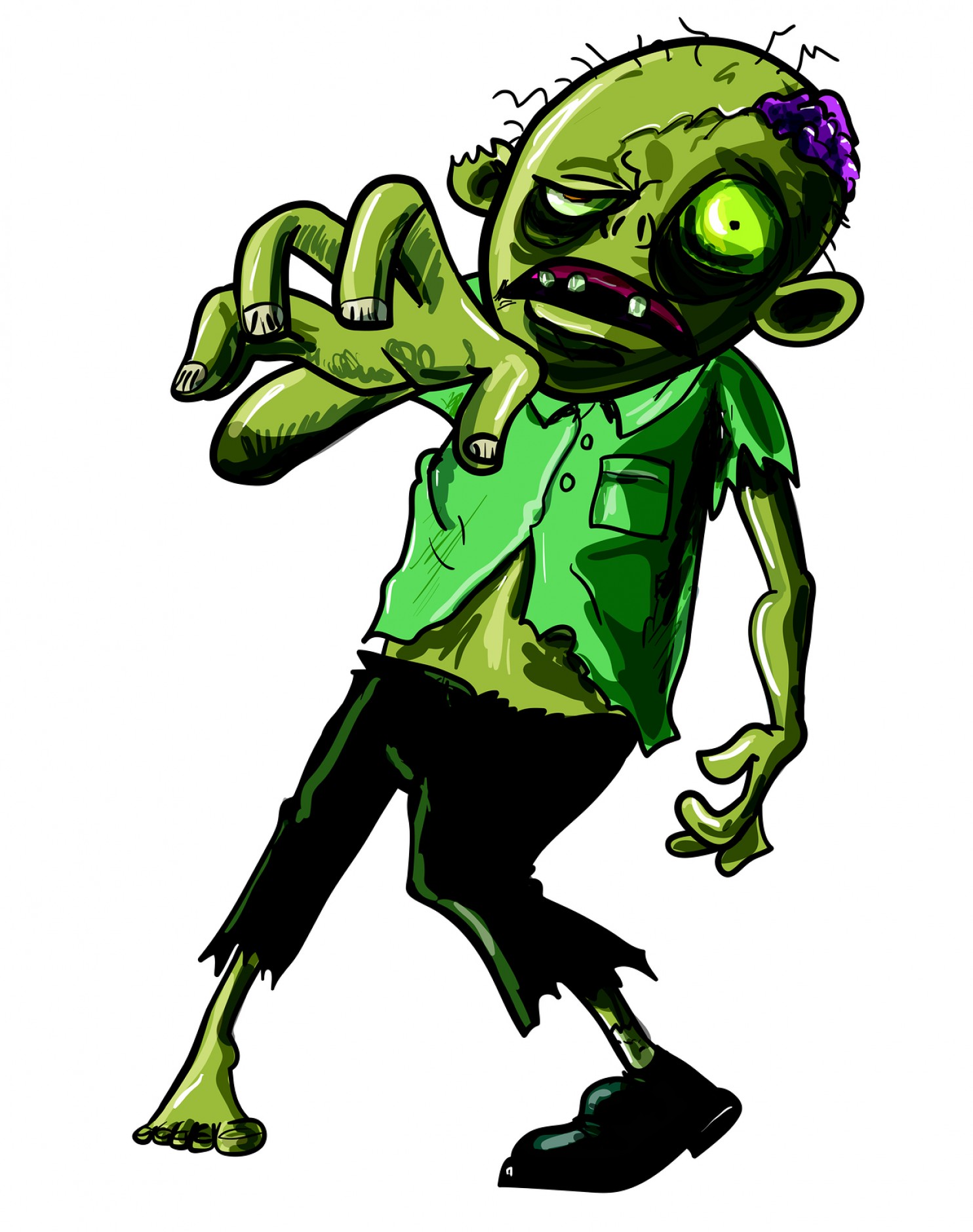 Fun With Calculus In A Zombie Novel Clipart