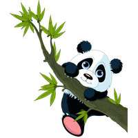 Giant Wall Sticker Decal Panda Red PNG Image