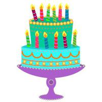 Download Cupcake Watercolor Birthday Wedding Cake Border Hand-Painted ...