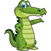 Girls Alligator Cartoon Free Download Pool PNG Image