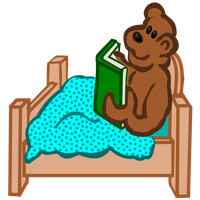 Bear Lying In The Bed PNG Image