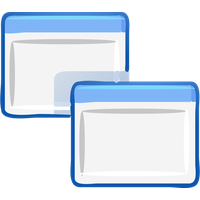 Computer Windows Cascade Man PNG Image