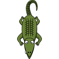 Crocodile Alligator Outline Kid Hd Image PNG Image