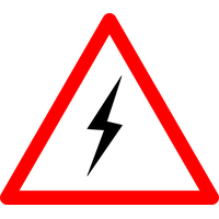 Download High Electricity Warning Voltage Sign Free Frame Clipart PNG ...