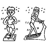 Exercise People Exercising Vector For 2 PNG Image