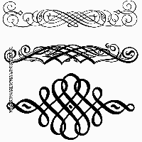 calligraphy flourish clipart with grapes