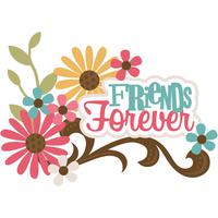 Friendship Friends Forever Svg Scrapbook Title Friends PNG Image