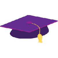 Purple Graduation Cap Purple Graduation Cap Florida PNG Image