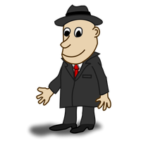 Businessman Comic Character Man PNG Image