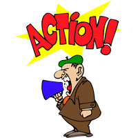 Of Film Director With Megaphone PNG Image