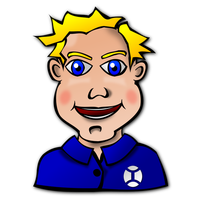 Happy Blonde Boy PNG Image