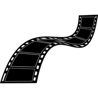 Movie Reel Film Strip At Clker Vector Fire PNG Image