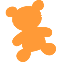 Bear Toy Silhouette PNG Image