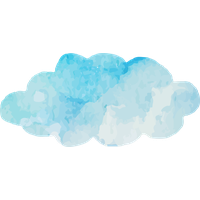 Download Blue Clouds Painted With Sky Hand Watercolor Clipart PNG Free ...