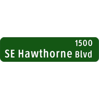 Portland Oregon Street Name Sign PNG Image
