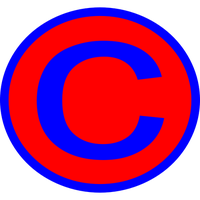 C Letter In Red And Blue PNG Image