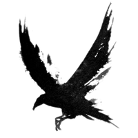 Tattoo Crow Flying Bird Common Drawing Raven PNG Image