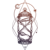 Beautiful Royalty-Free Hand-Painted Drawing Hourglass Free Download PNG HD PNG Image